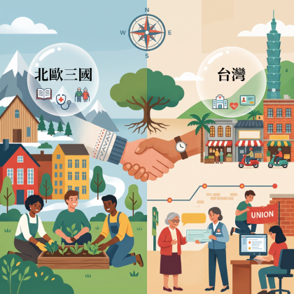 北歐三國的社會民主經驗成為台灣仿效的對象