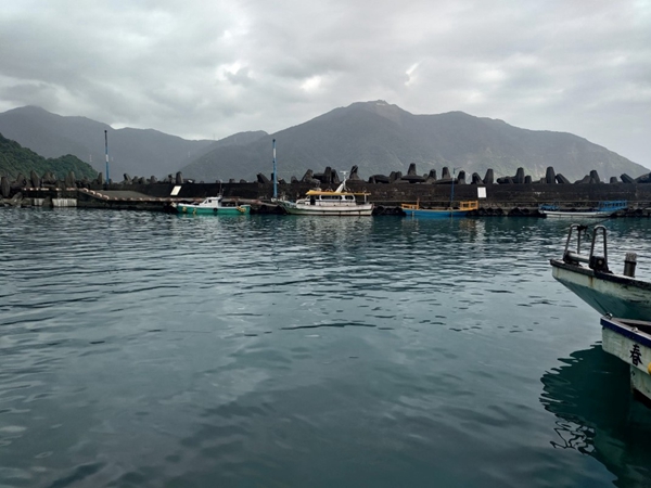 前往粉鳥林海灘的港邊風光